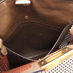 Fendi Handbag Peekaboo X-lite Perforated White Brown Leather — view 5