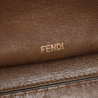 Fendi Handbag Peekaboo X-lite Perforated White Brown Leather — view 4