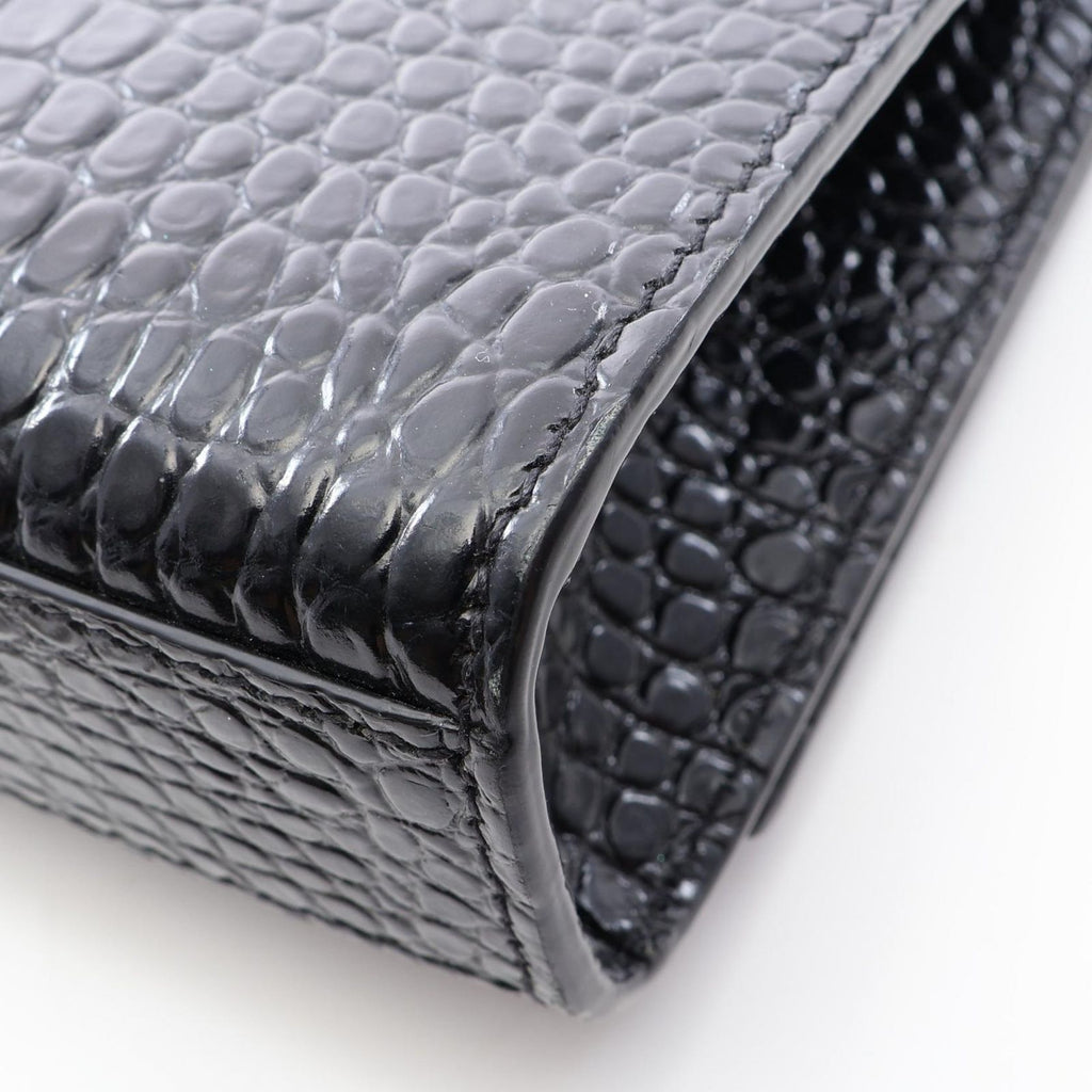 Saint Laurent Paris Shoulder Bag Kate Monogram Croco — view 5
