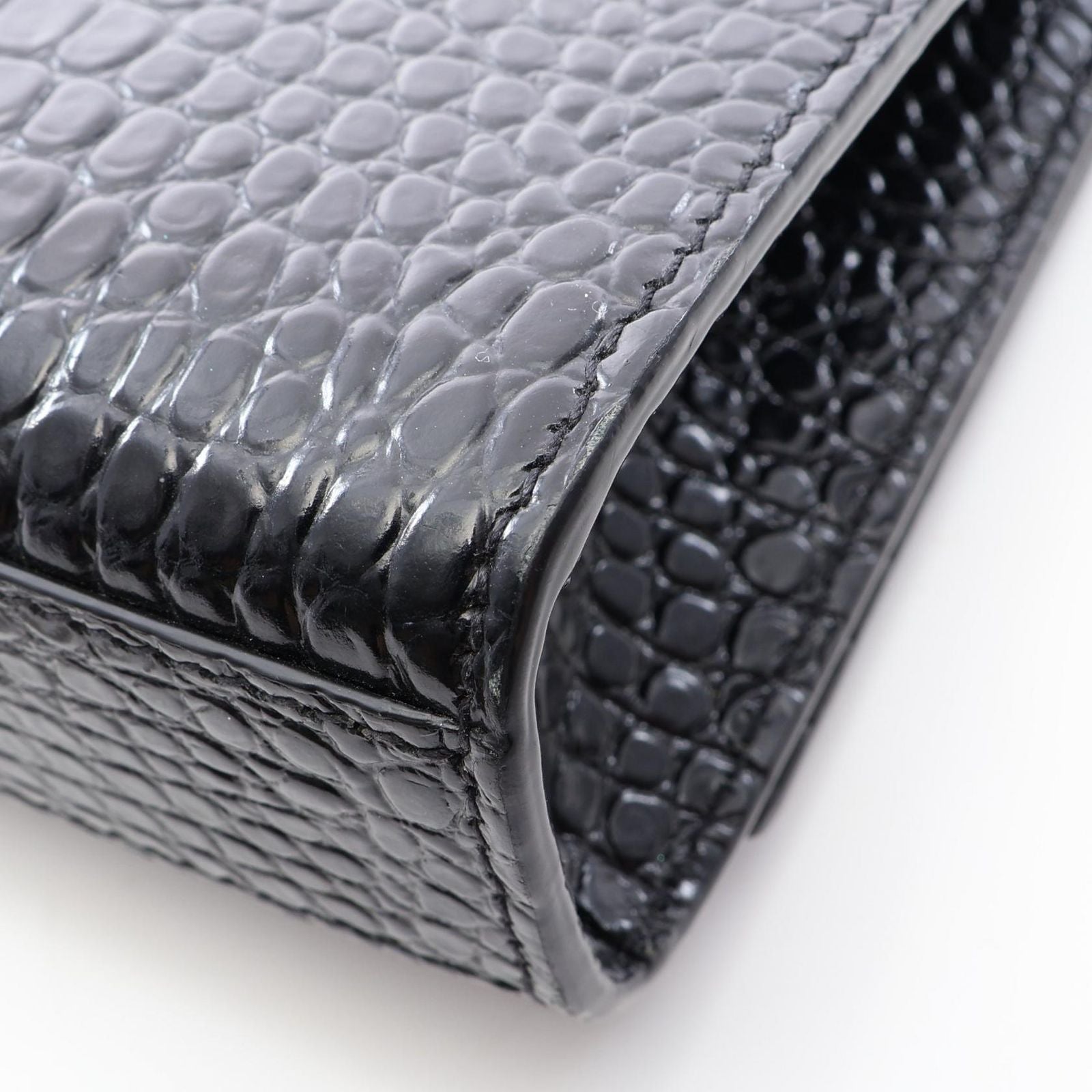 Saint Laurent Paris Shoulder Bag Kate Monogram Croco — view 5