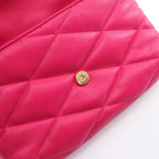 Saint Laurent Paris Shoulder Bag Fuchsia Pink Leather le 57 Hobo — view 6