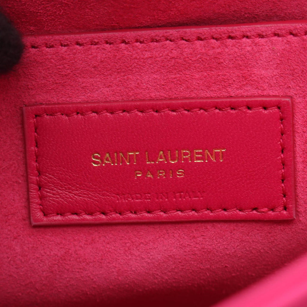 Saint Laurent Paris Shoulder Bag Fuchsia Pink Leather le 57 Hobo — view 4