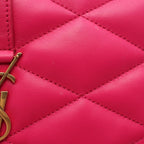 Saint Laurent Paris Shoulder Bag Fuchsia Pink Leather le 57 Hobo — view 7