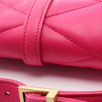 Saint Laurent Paris Shoulder Bag Fuchsia Pink Leather le 57 Hobo — view 9
