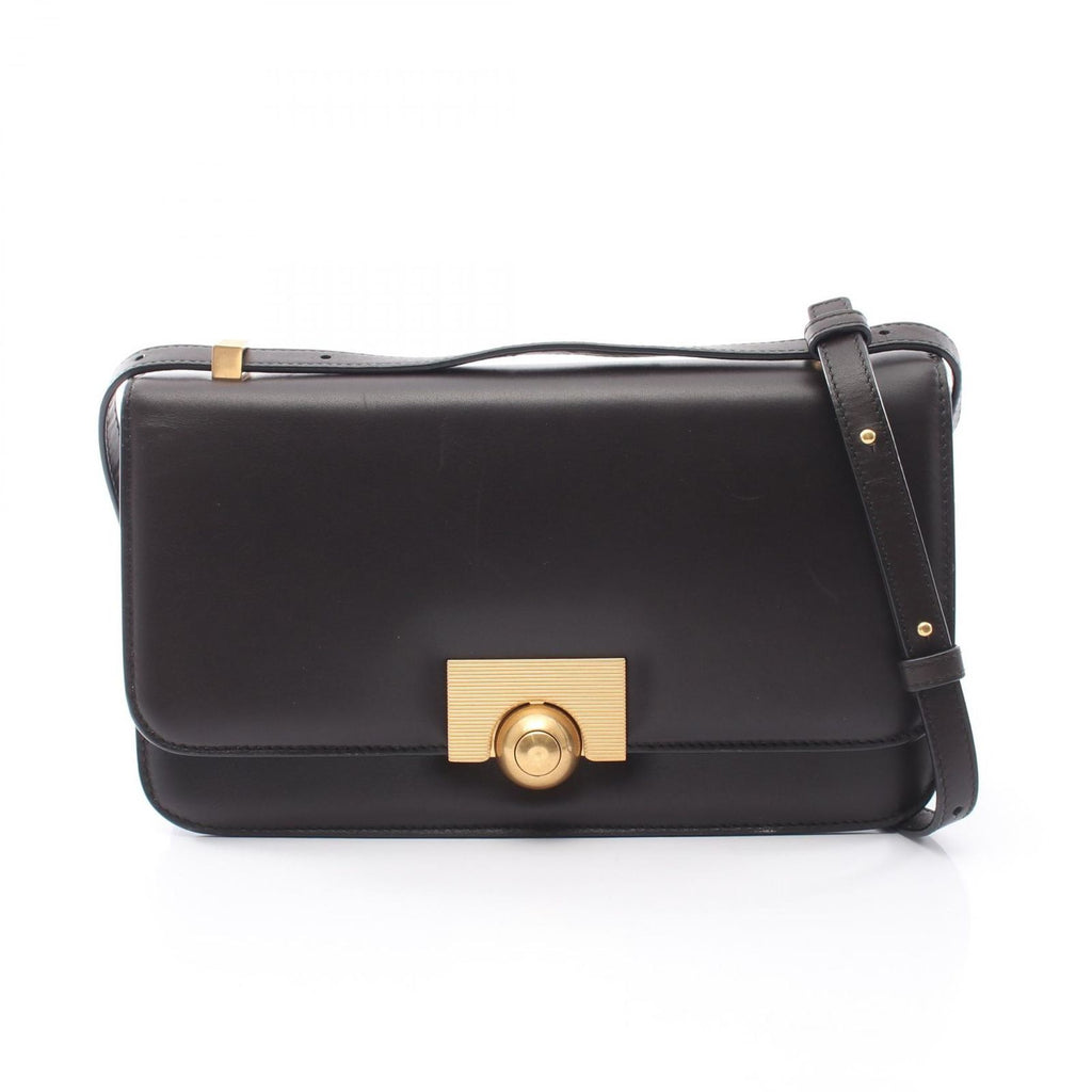 Bottega Veneta Shoulder Bag the Classic Dark Brown Leather Small Ronde