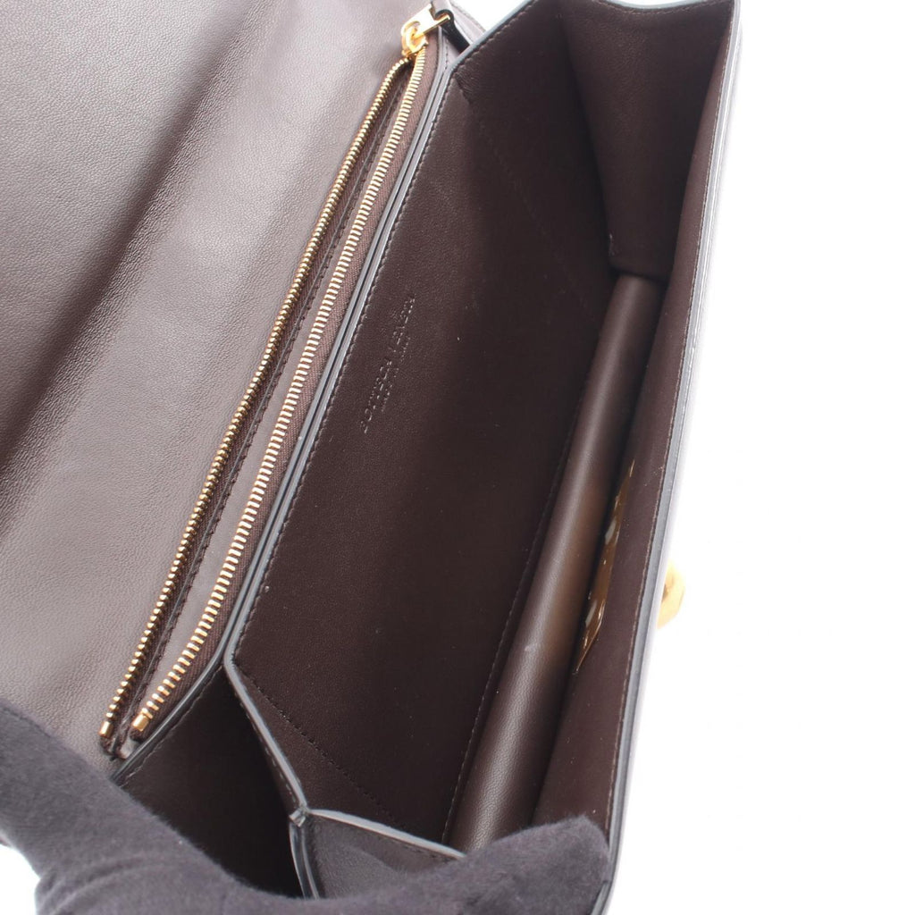 Bottega Veneta Shoulder Bag the Classic Dark Brown Leather Small Ronde — view 3