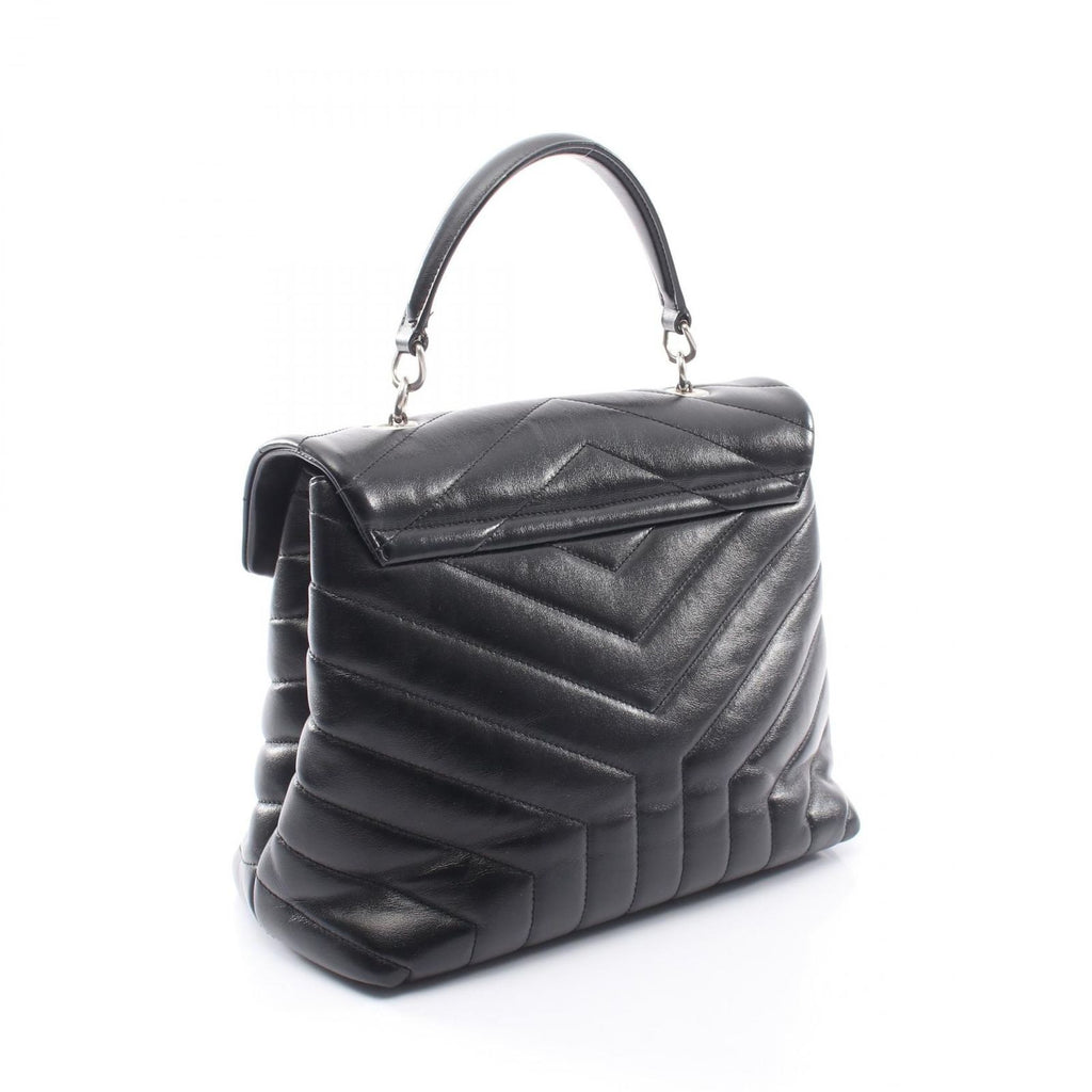 Saint Laurent Paris Handbag Loulou Top Handle Bag 2-Way Black Leather — view 2