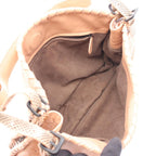 Bottega Veneta Shoulder Bag Intrecciato Beige Leather Exotic Cles the — view 3