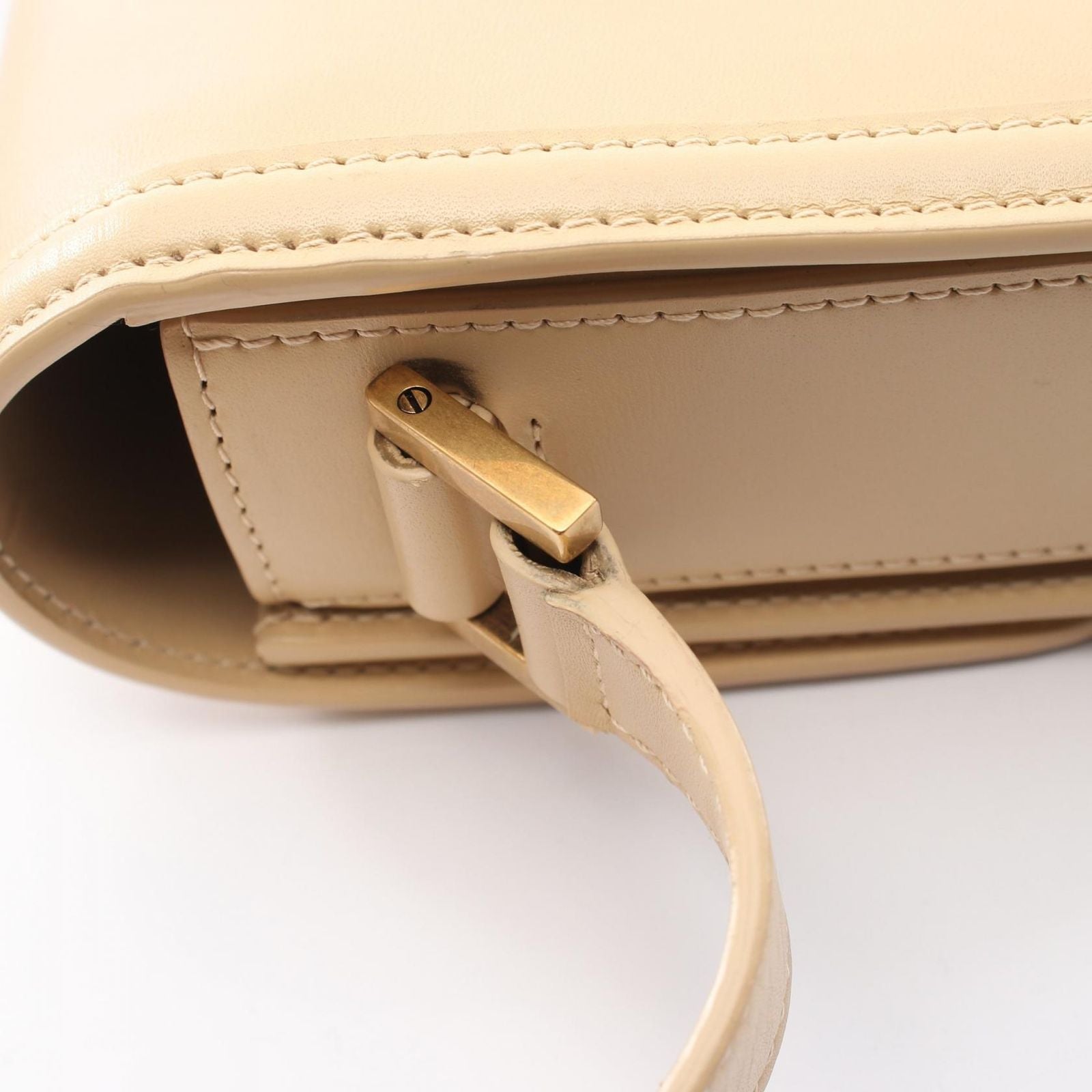 Saint Laurent Paris Shoulder Bag Solferino Beige Leather — view 9