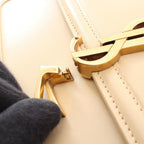 Saint Laurent Paris Shoulder Bag Solferino Beige Leather — view 8