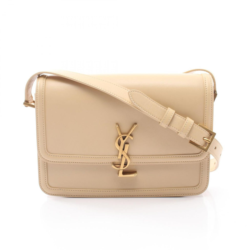 Saint Laurent Paris Shoulder Bag Solferino Beige Leather