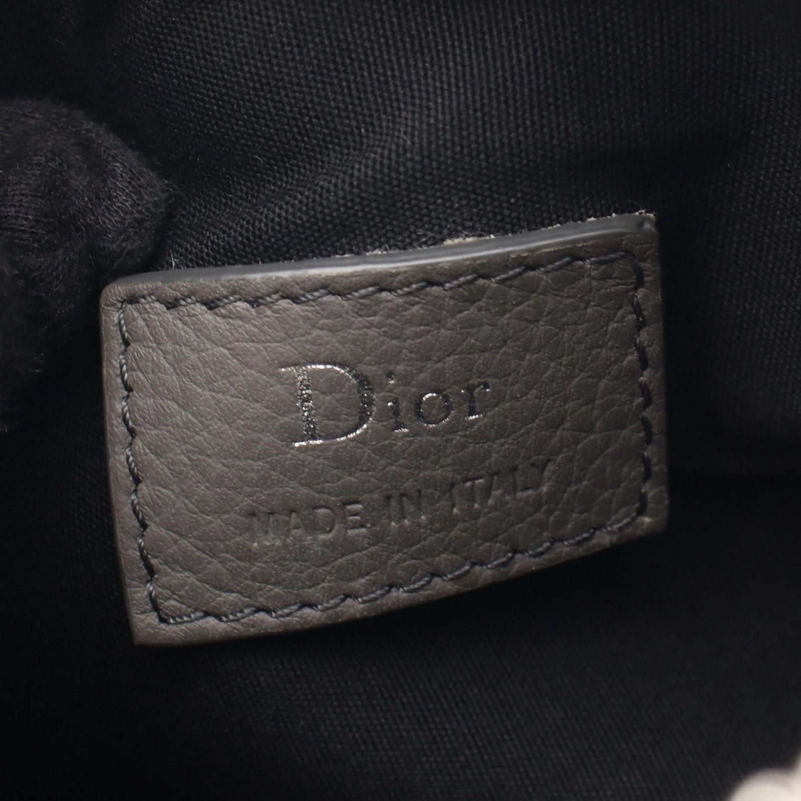 Dior Homme Shoulder Bag Atelier Lola Gray Leather Logo — view 4