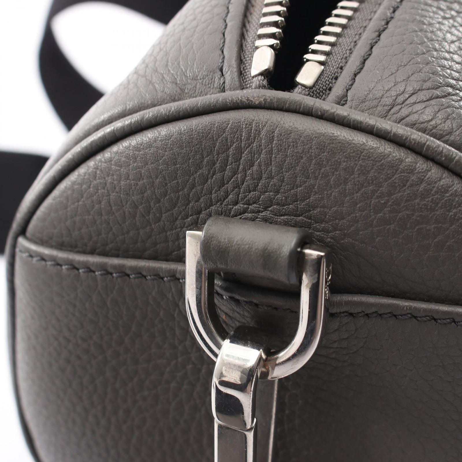 Dior Homme Shoulder Bag Atelier Lola Gray Leather Logo — view 5