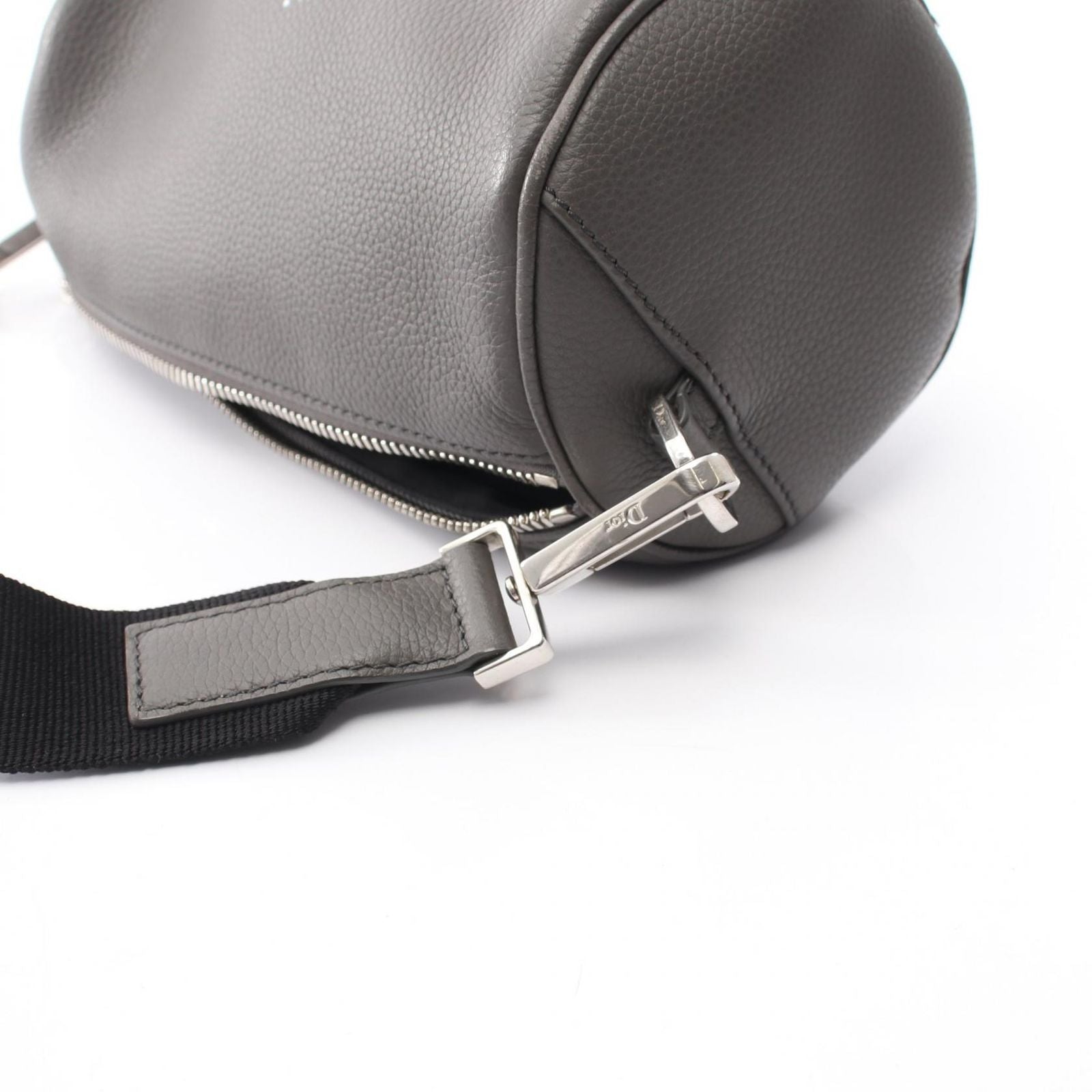 Dior Homme Shoulder Bag Atelier Lola Gray Leather Logo — view 7