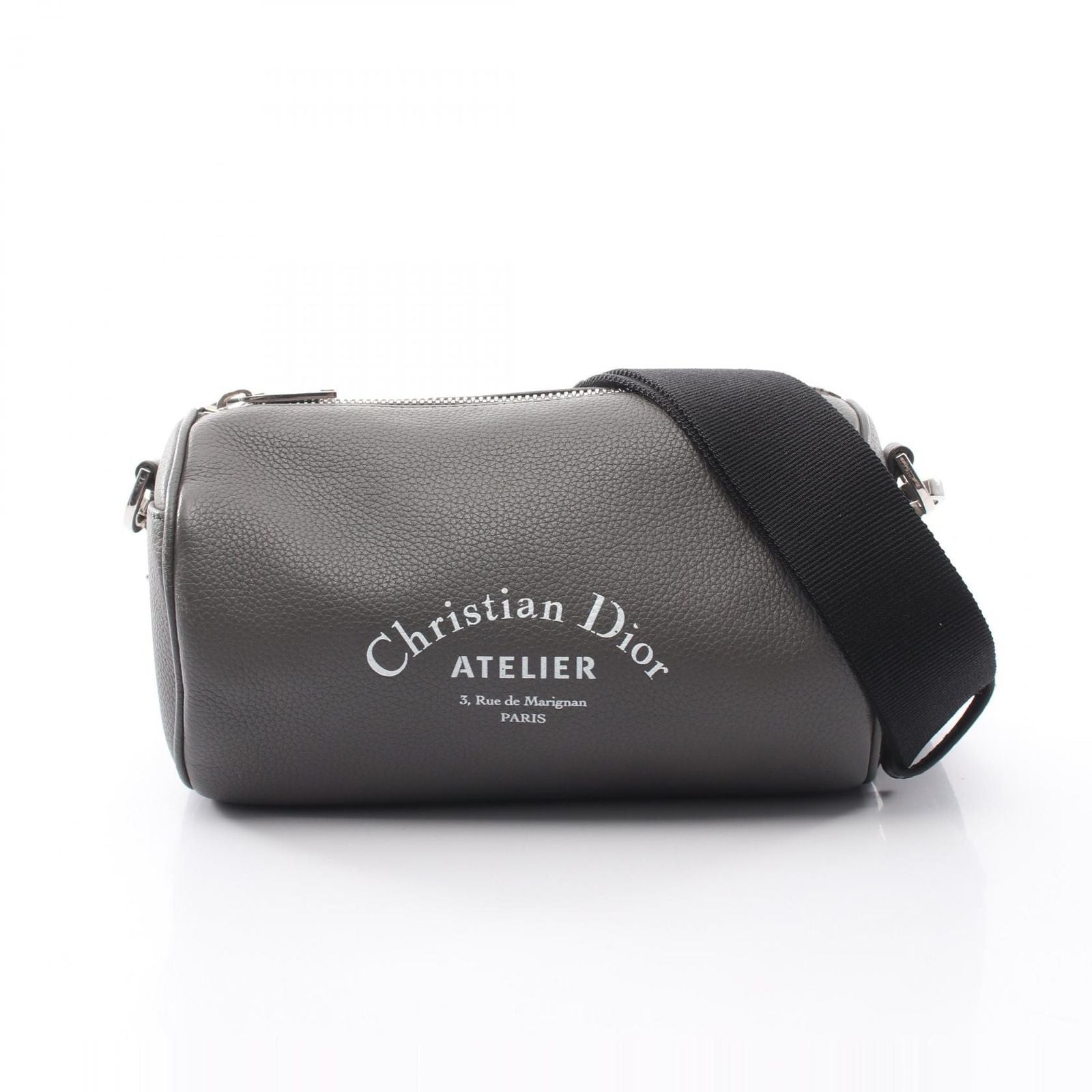 Dior Homme Shoulder Bag Atelier Lola Gray Leather Logo