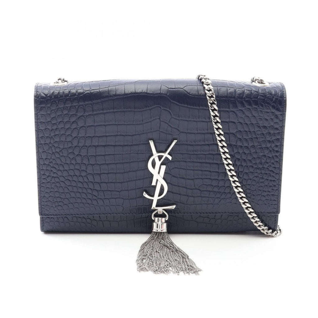 Saint Laurent Paris Shoulder Bag Kate Monogram Croco