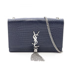 Saint Laurent Paris Shoulder Bag Kate Monogram Croco