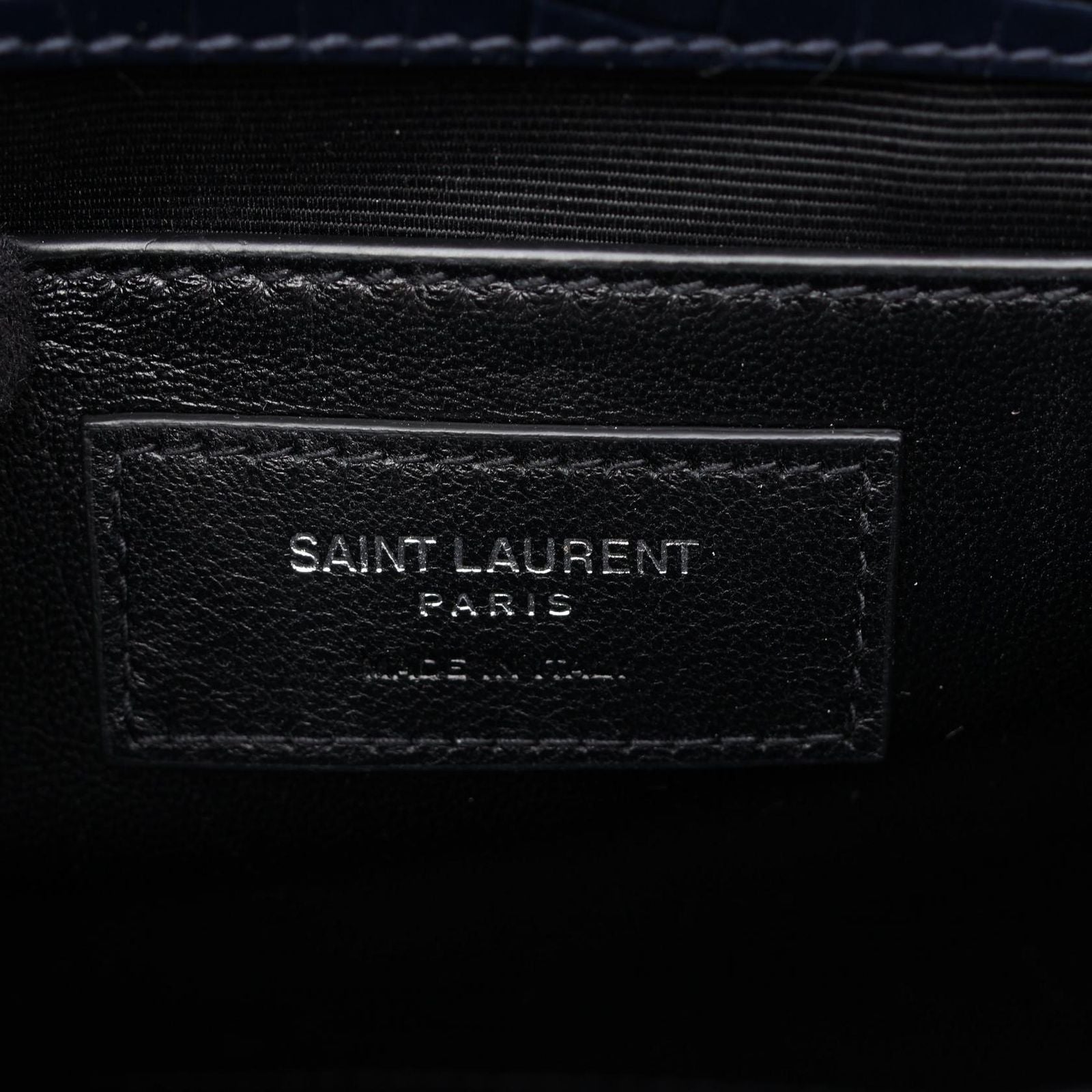 Saint Laurent Paris Shoulder Bag Kate Monogram Croco — view 4