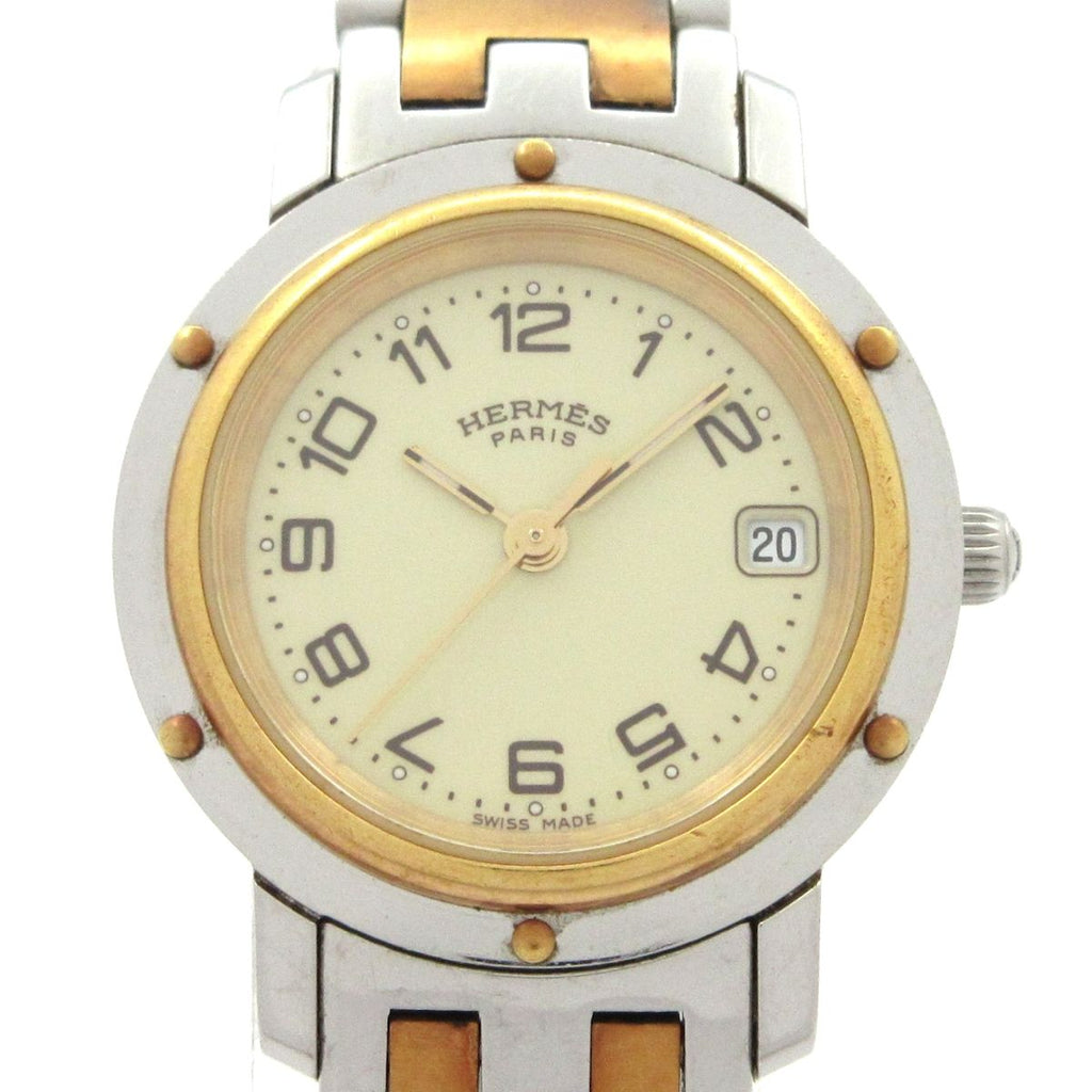 Hermes Watch Clipper Ivory