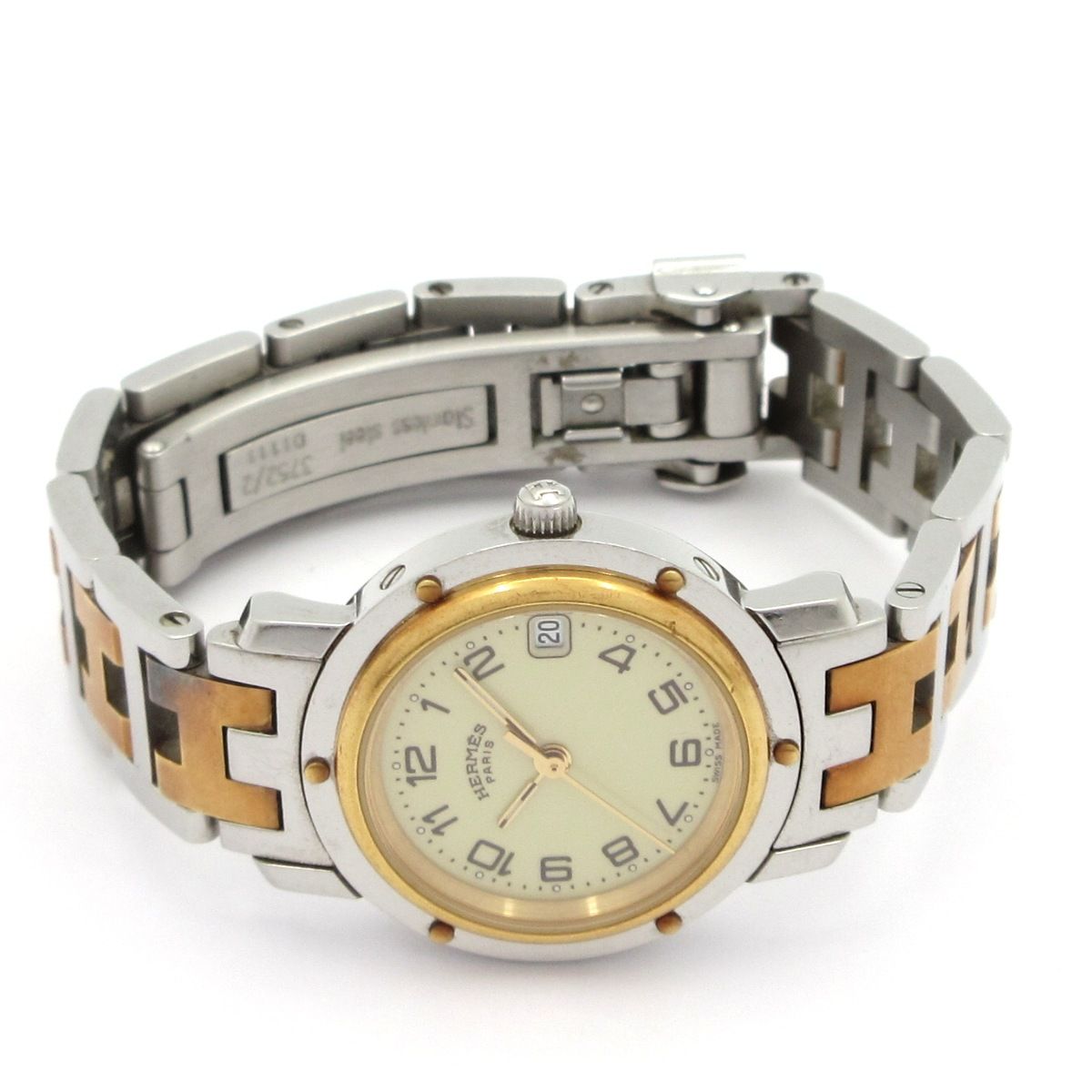 Hermes Watch Clipper Ivory — view 2