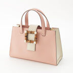 Gucci Bambu Leather Pearl 2-Way Handbag Pink — view 2