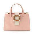 Gucci Bambu Leather Pearl 2-Way Handbag Pink