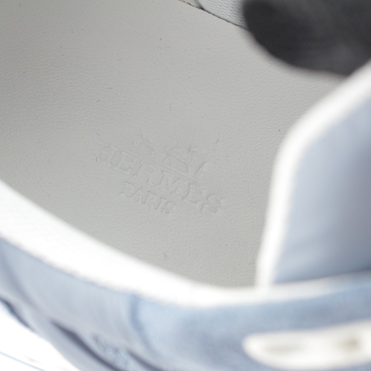 Hermes Impulse Suede Sneakers Blue — view 7