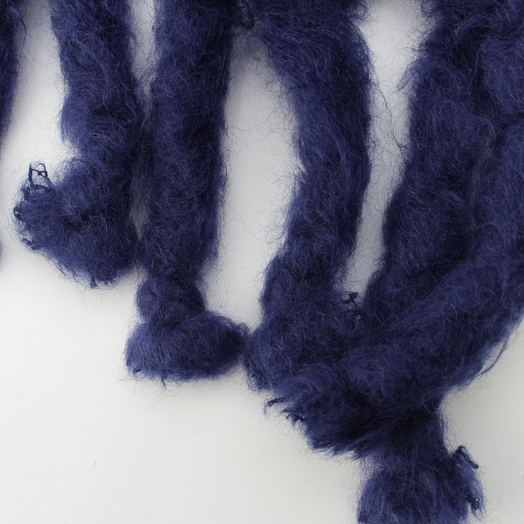 Loewe Mohair Logo Scarf Blue — view 4