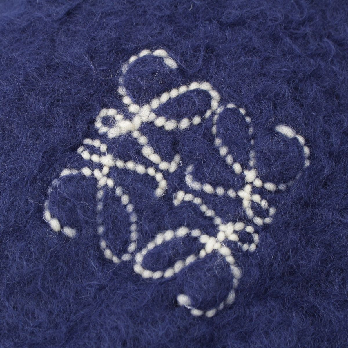 Loewe Mohair Logo Scarf Blue — view 3
