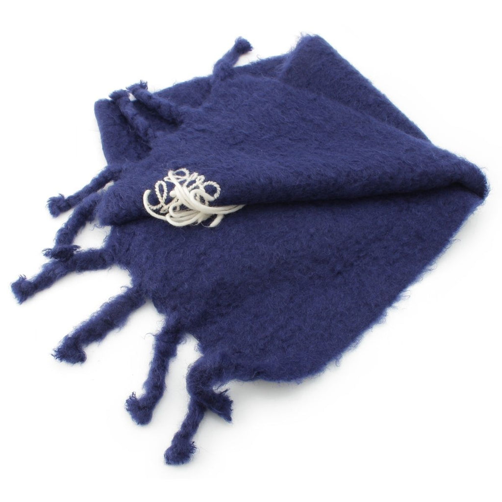 Loewe Mohair Logo Scarf Blue — view 2