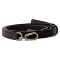 Loewe Shoulder Strap Dark Brown Silver Leather