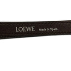 Loewe Shoulder Strap Dark Brown Silver Leather — view 3