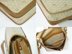 Dior Honeycomb Pattern Shoulder Bag Pochette Beige — view 8
