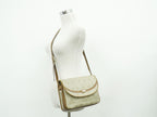 Dior Honeycomb Pattern Shoulder Bag Pochette Beige — view 6