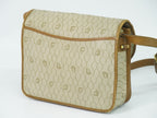 Dior Honeycomb Pattern Shoulder Bag Pochette Beige — view 2