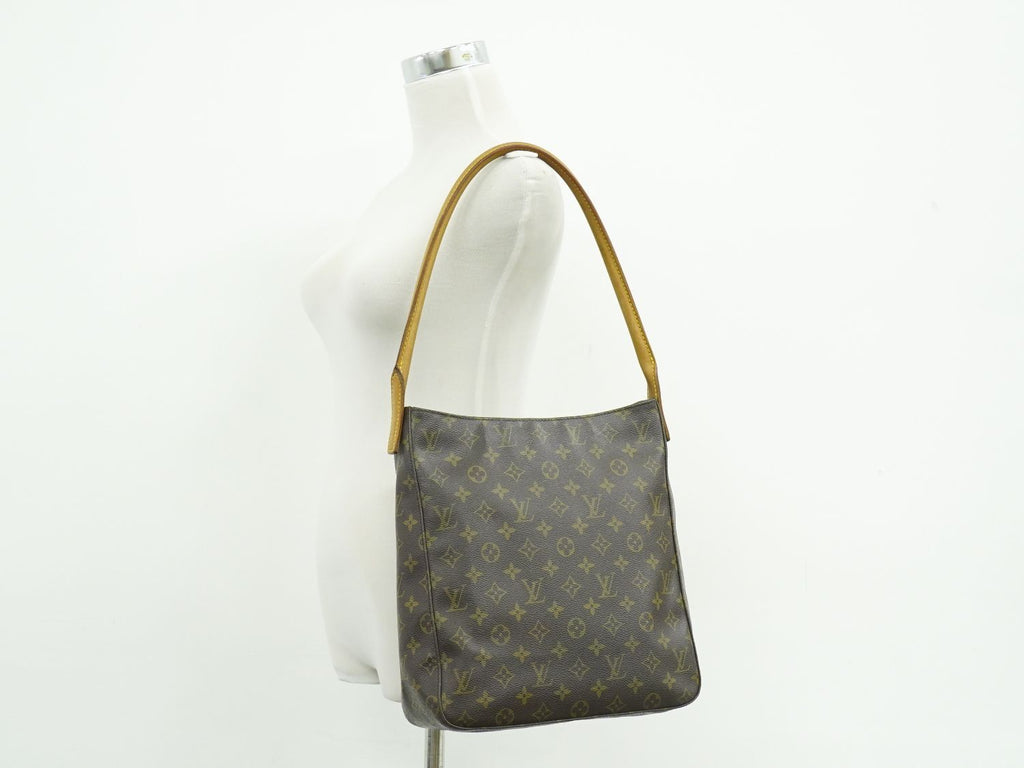 Louis Vuitton LV Looping GM Monogram Shoulder Bag Brown — view 6