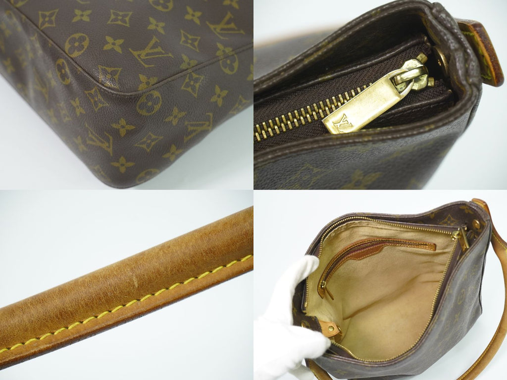 Louis Vuitton LV Looping GM Monogram Shoulder Bag Brown — view 8