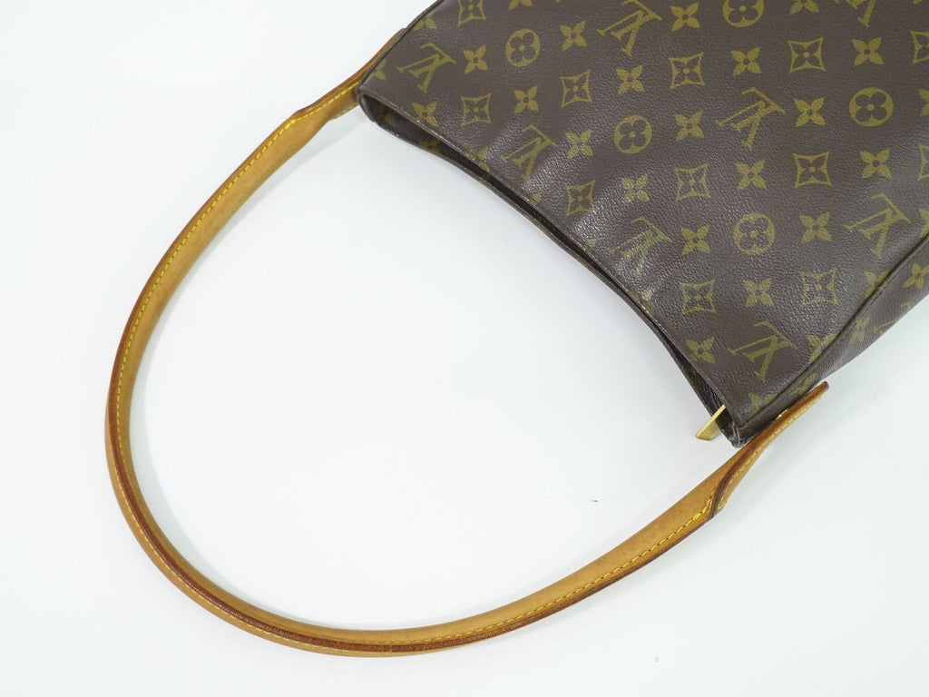 Louis Vuitton LV Looping GM Monogram Shoulder Bag Brown — view 4