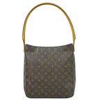 Louis Vuitton LV Looping GM Monogram Shoulder Bag Brown