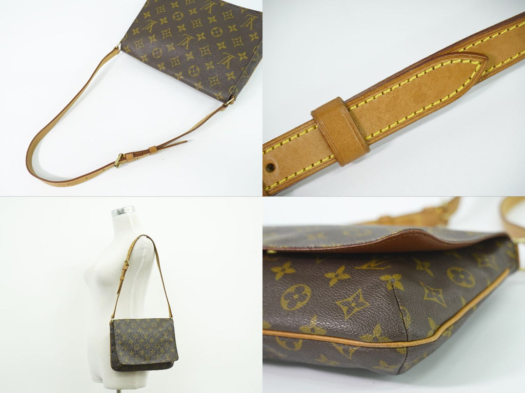 Louis Vuitton LV Musette Tango Short Monogram Shoulder Bag Brown — view 6