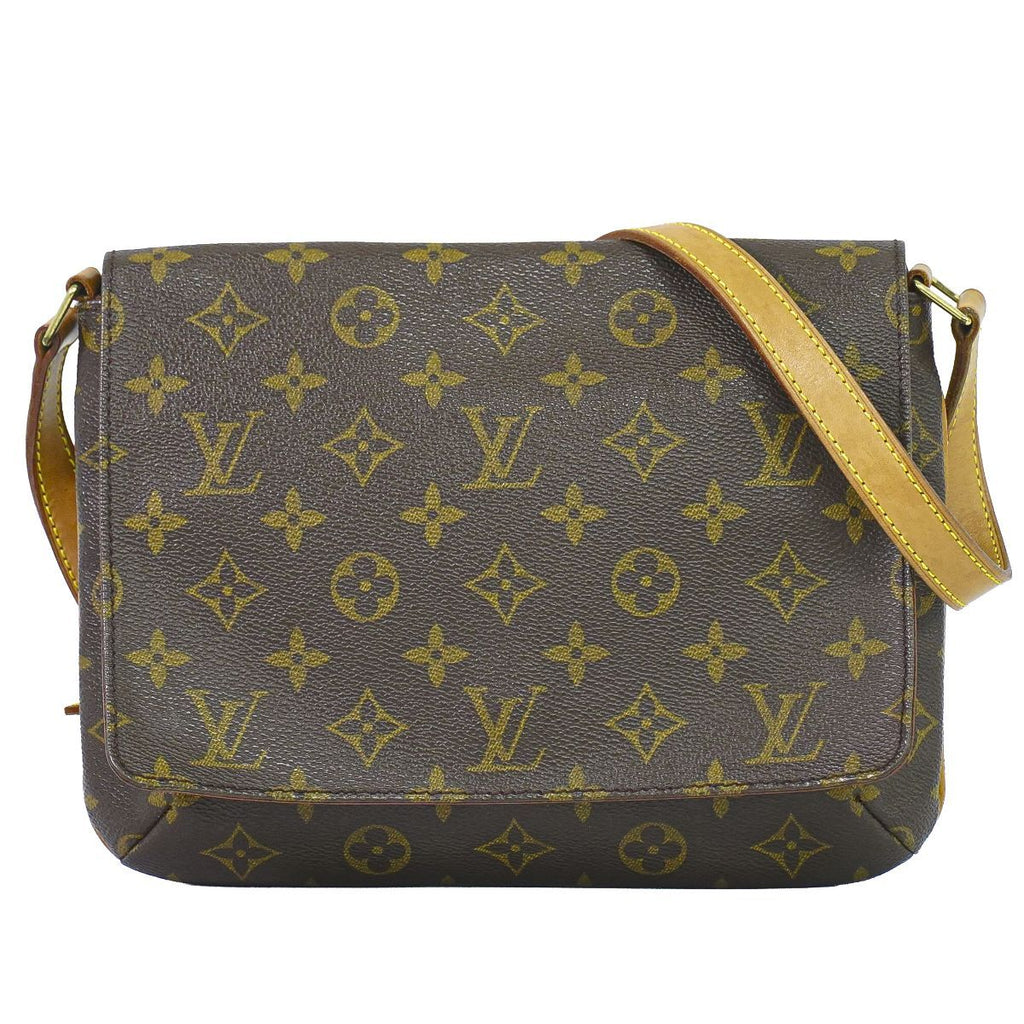 Louis Vuitton LV Musette Tango Short Monogram Shoulder Bag Brown