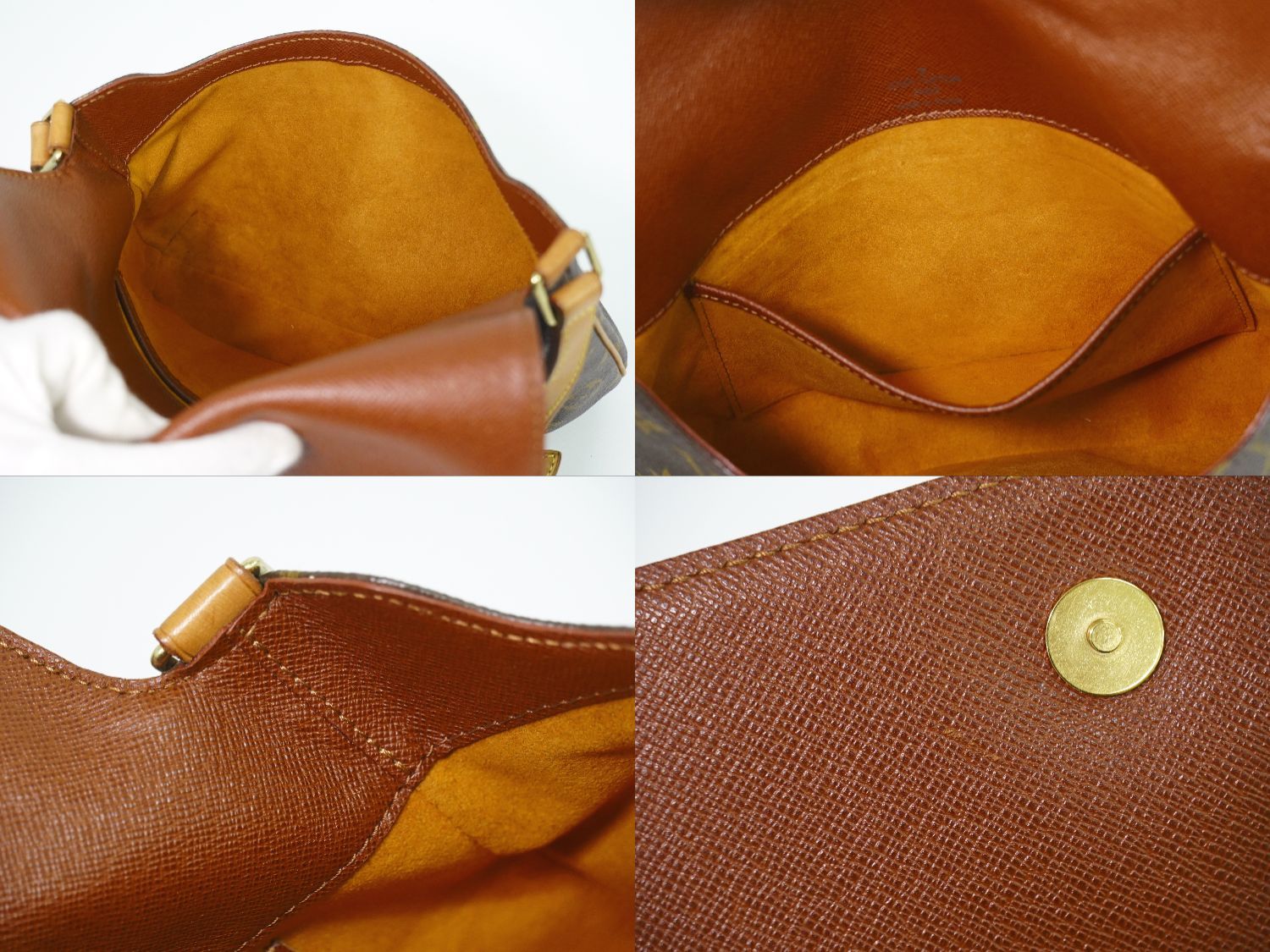 Louis Vuitton LV Musette Tango Short Monogram Shoulder Bag Brown — view 8