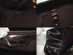 Louis Vuitton LV Wilshire PM Vernis Leather Handbag Amarante Purple — view 9