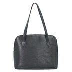 Louis Vuitton LV Lussac Epi Leather Shoulder Bag Tote Noir Black