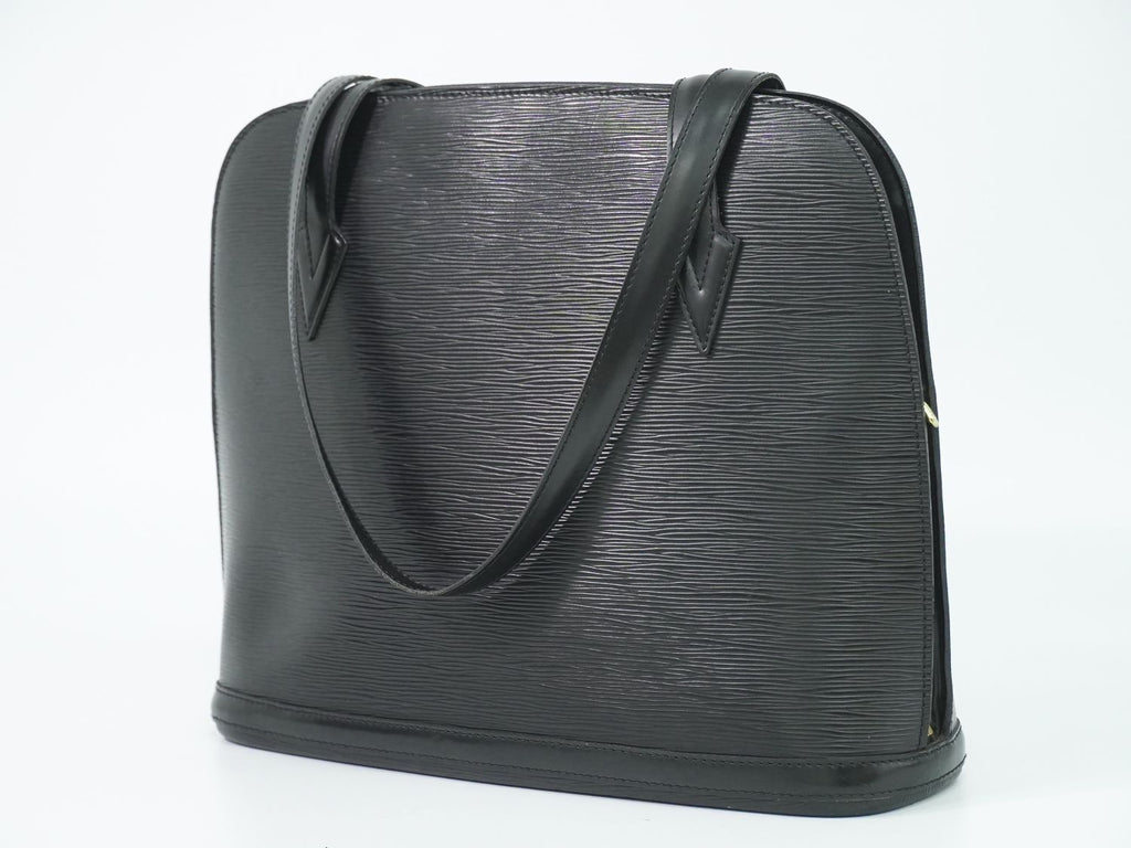 Louis Vuitton LV Lussac Epi Leather Shoulder Bag Tote Noir Black — view 2