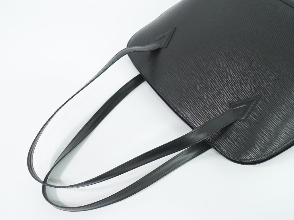 Louis Vuitton LV Lussac Epi Leather Shoulder Bag Tote Noir Black — view 4