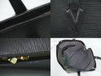 Louis Vuitton LV Lussac Epi Leather Shoulder Bag Tote Noir Black — view 8