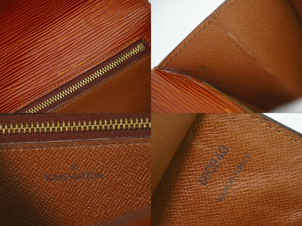 Louis Vuitton LV Pochette Series Dragonne Epi Leather Clutch Kenya Brown — view 9