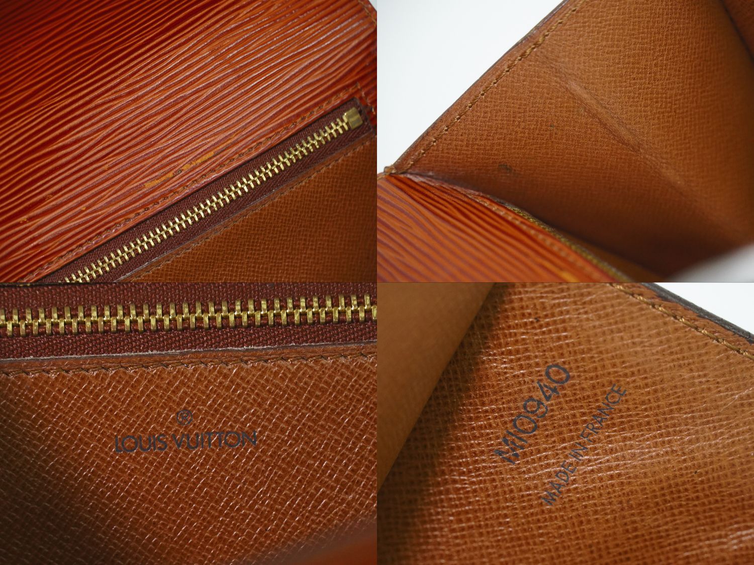 Louis Vuitton LV Pochette Series Dragonne Epi Leather Clutch Kenya Brown — view 9