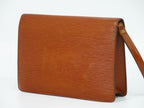 Louis Vuitton LV Pochette Series Dragonne Epi Leather Clutch Kenya Brown — view 2